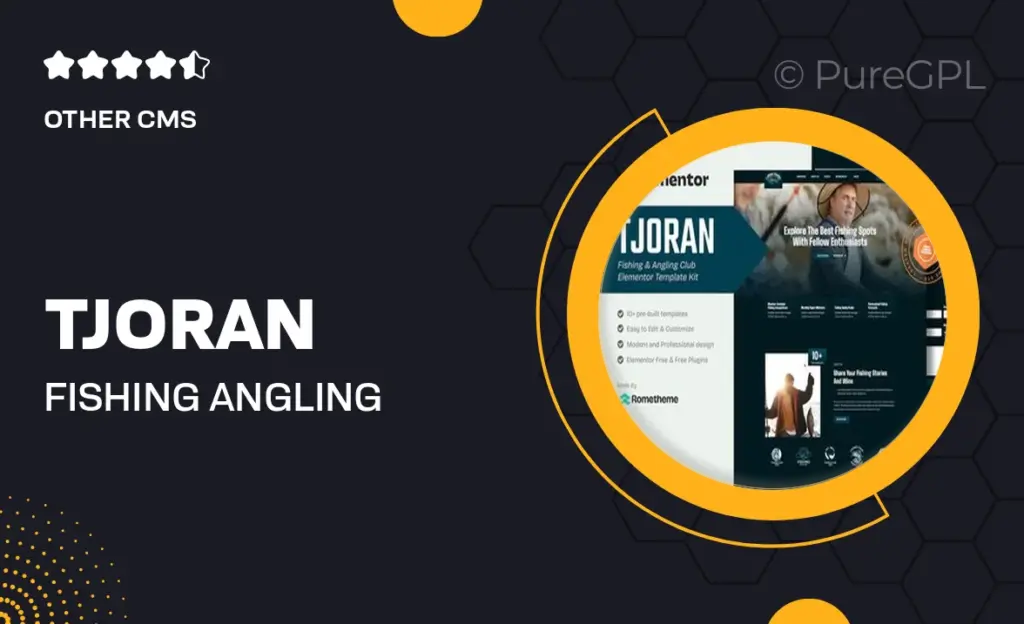 Tjoran – Fishing & Angling Club Elementor Template Kit 50 Tjoran – Fishing & Angling Club Elementor Template Kit