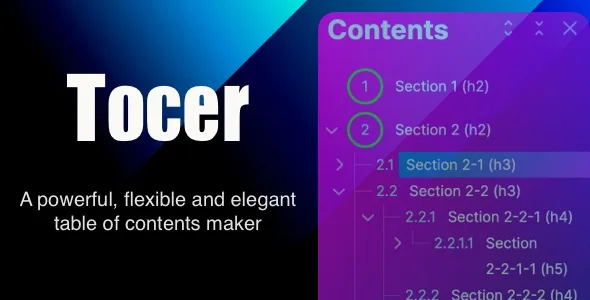 tocer table of contents maker wordpress plugin formerly fixed toc