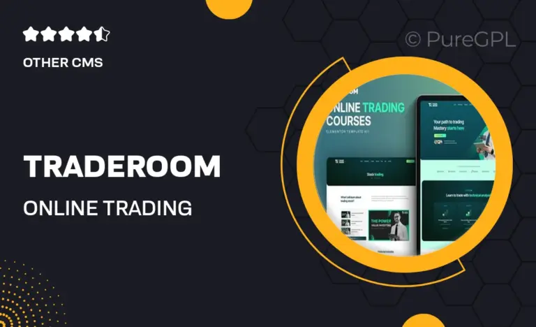 traderoom online trading courses elementor template kit