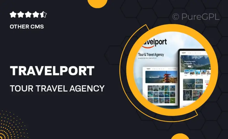 travelport tour travel agency elementor pro template kit