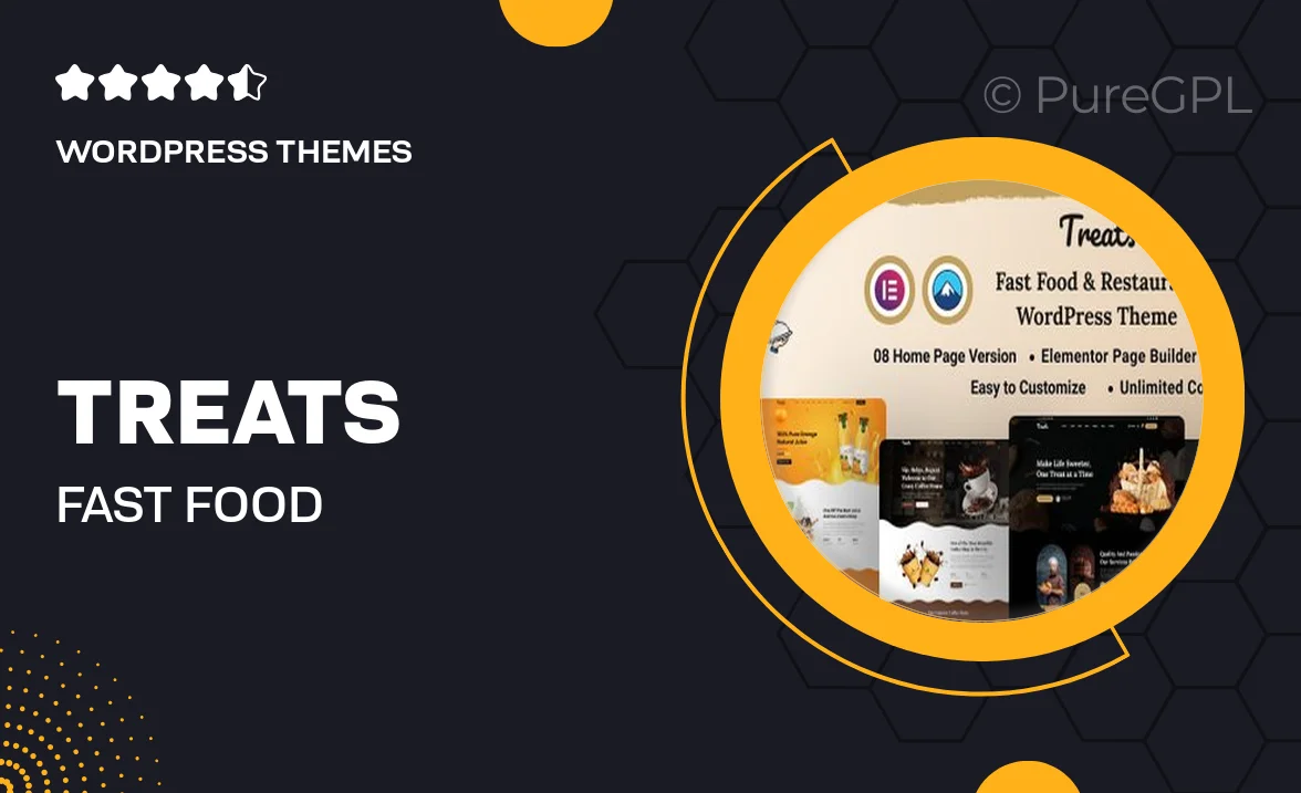 Treats – Fast Food & Restaurant WordPress Theme