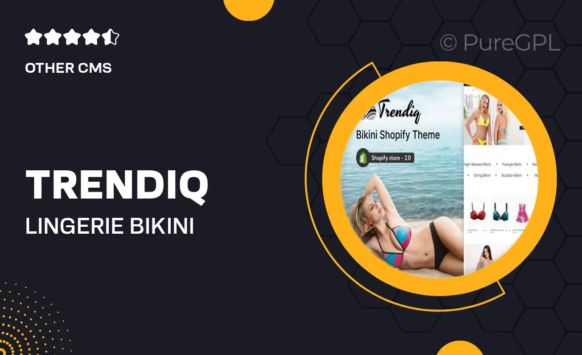 Trendiq – Lingerie, Bikini Store Shopify Theme