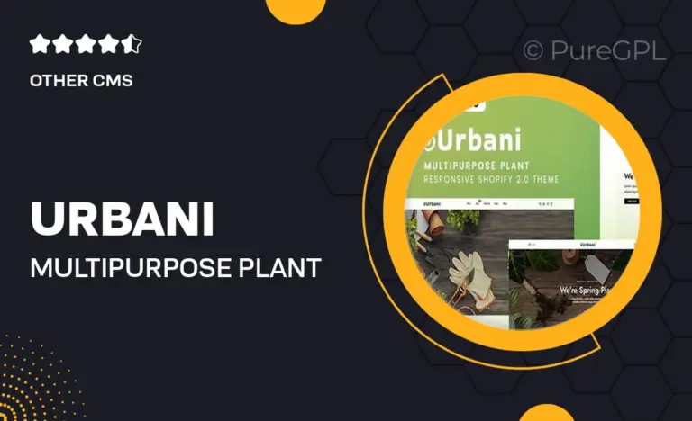 urbani multipurpose plant store shopify 2 0 theme