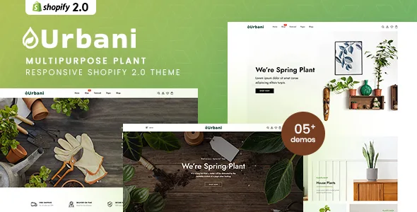 Urbani – MultiPurpose Plant Store Shopify 2.0 Theme