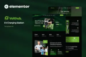 Volthub – EV Charging Station Elementor Template Kit