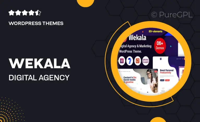 wekala digital agency marketing wordpress theme