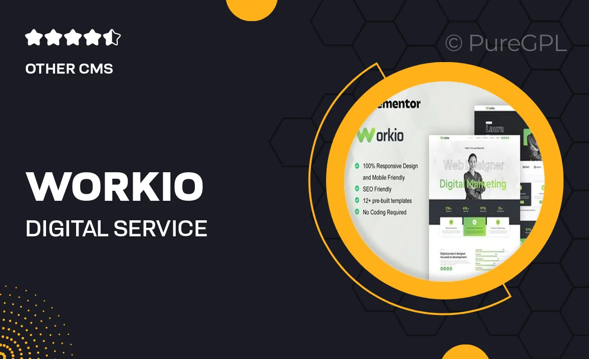 Workio – Digital Service & Creative Portfolio Elementor Template Kit