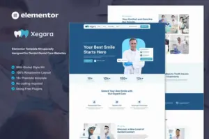 Xegara – Dentist Dental Care Elementor Template Kit
