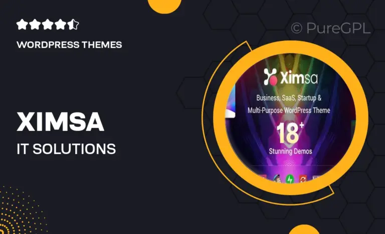 ximsa it solutions technology wordpress theme