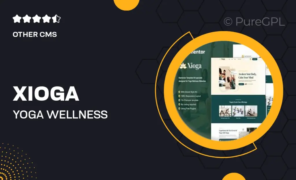 Xioga – Yoga Wellness Elementor Template Kit 42 Xioga – Yoga Wellness Elementor Template Kit