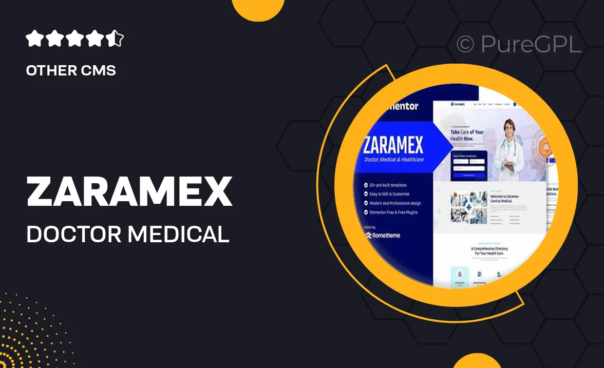 Zaramex – Doctor, Medical & Healthcare Elementor Template Kit