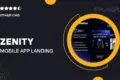 Zenity – Mobile App Landing Page Elementor Template Kit