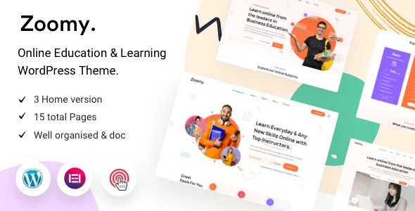 zoomy lms education wordpress theme 1