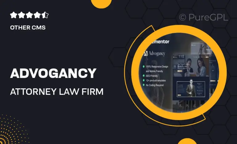 advogancy attorney law firm elementor pro template kit
