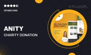 Anity – Charity & Donation Elementor Template Kit
