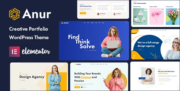 anur portfolio wordpress theme 1