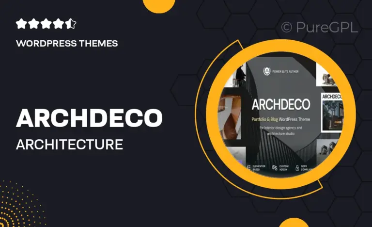 archdeco architecture interior design agency portfolio wordpress theme