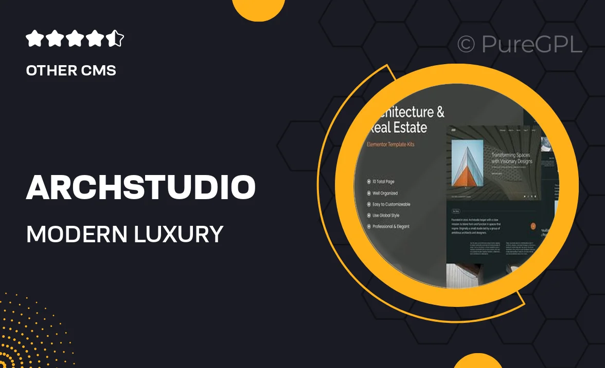 Archstudio – Modern & Luxury Architecture Template Kits