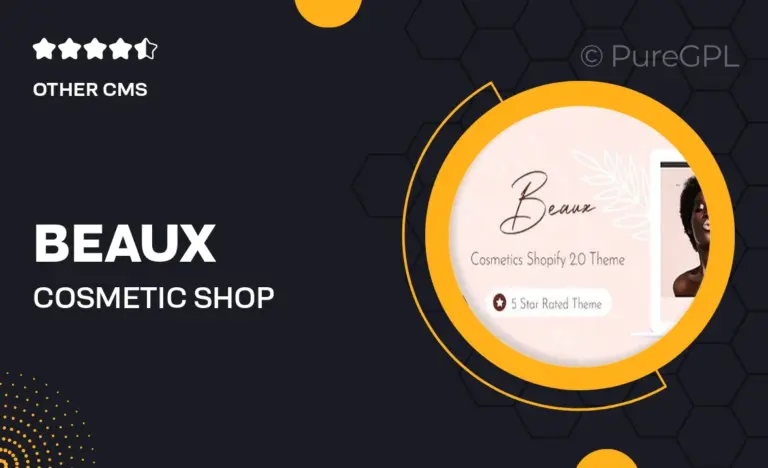 beaux cosmetic shop shopify theme