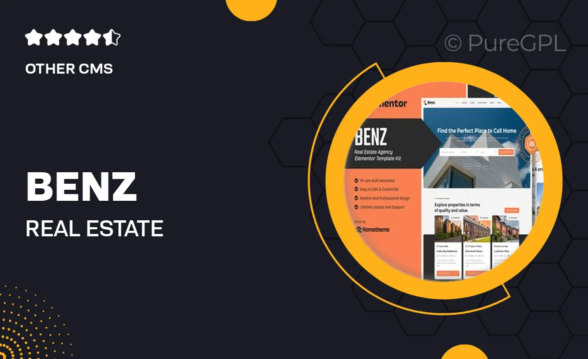 Benz – Real Estate Elementor Template Kit