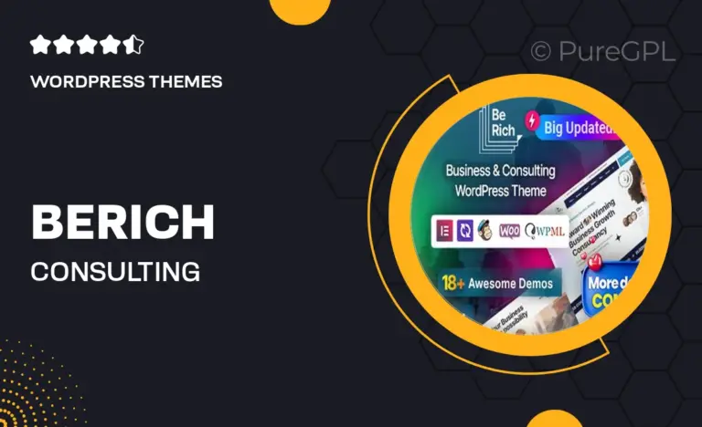 berich consulting corporate wordpress theme