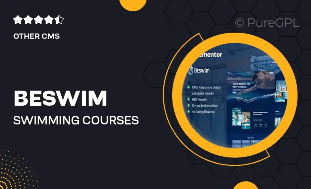 Beswim – Swimming Courses & Training Elementor Pro Template Kit 25 Beswim – Swimming Courses & Training Elementor Pro Template Kit