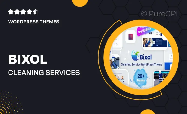 bixol cleaning services wordpress