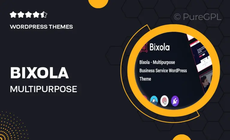 bixola multipurpose business service wordpress theme