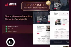 Bizkori – Business Consulting Elementor Pro Template Kit