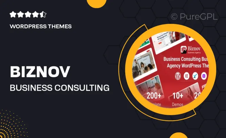 biznov business consulting wordpress theme