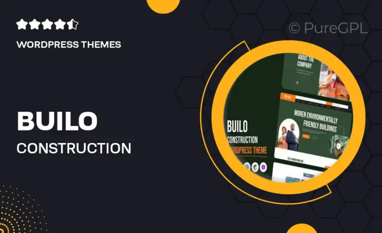 builo construction wordpress theme