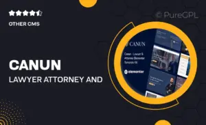 Canun – Lawyer Attorney and Law Firm Elementor Template Kit
