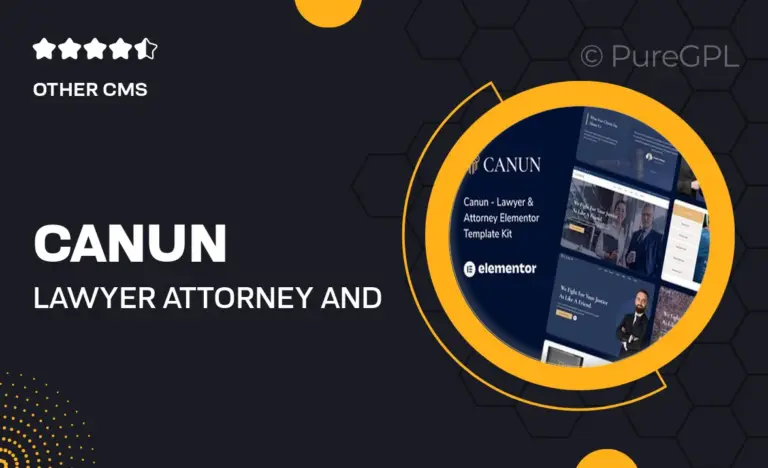 canun lawyer attorney and law firm elementor template kit