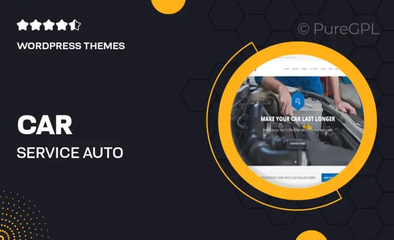 car service auto mechanic car repair wordpress theme