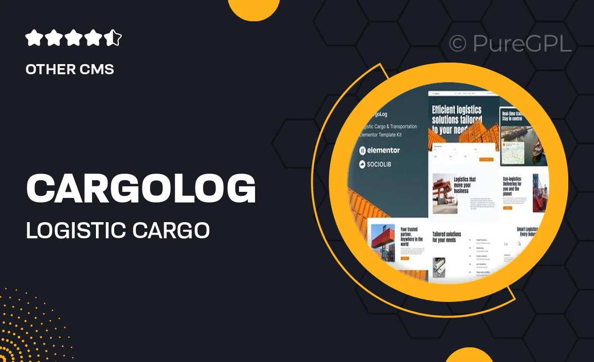 CargoLog – Logistic Cargo & Transportation Elementor Template Kit