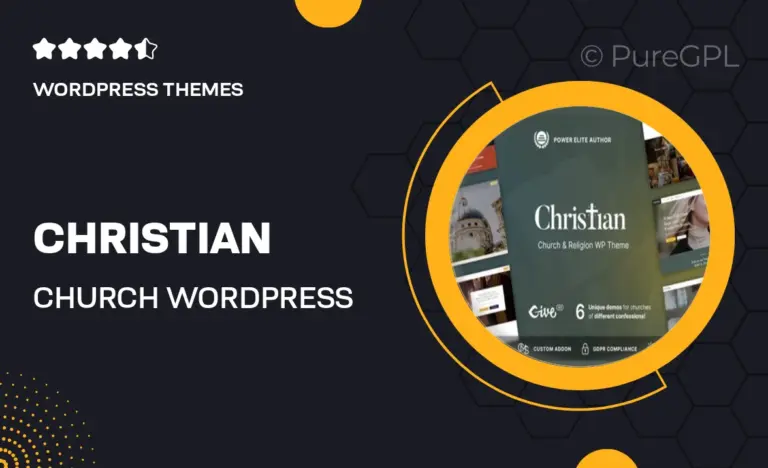 christian church wordpress theme