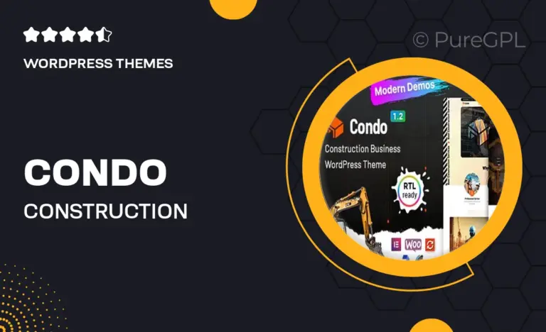 condo construction wordpress theme