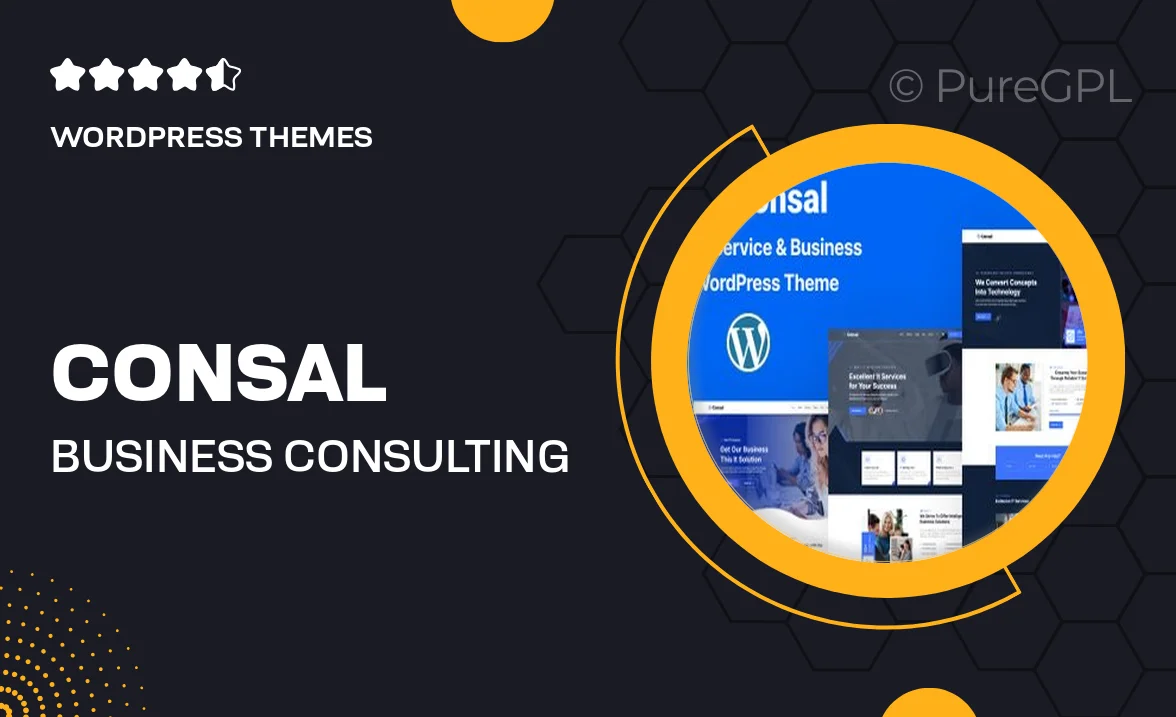 Consal – Business Consulting & Business Agency WordPress Theme