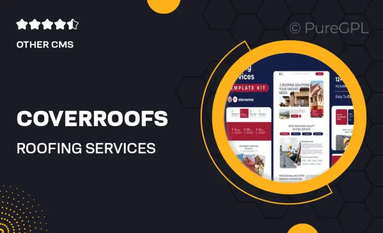 coverroofs roofing services elementor template kit