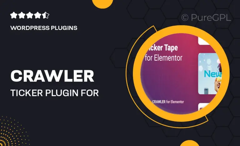 crawler ticker plugin for elementor