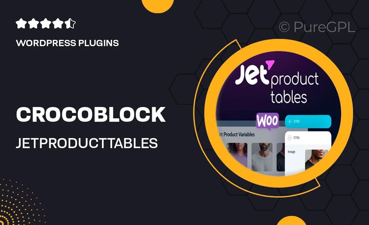 Crocoblock | JetProductTables