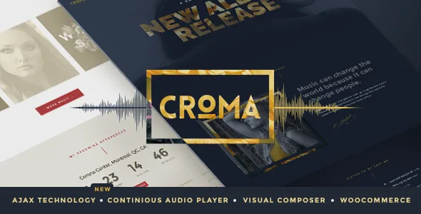croma music wordpress theme with ajax and continuous playback 1