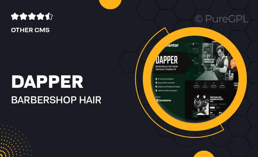 Dapper – Barbershop & Hair Studio Elementor Template Kit 3 Dapper – Barbershop & Hair Studio Elementor Template Kit