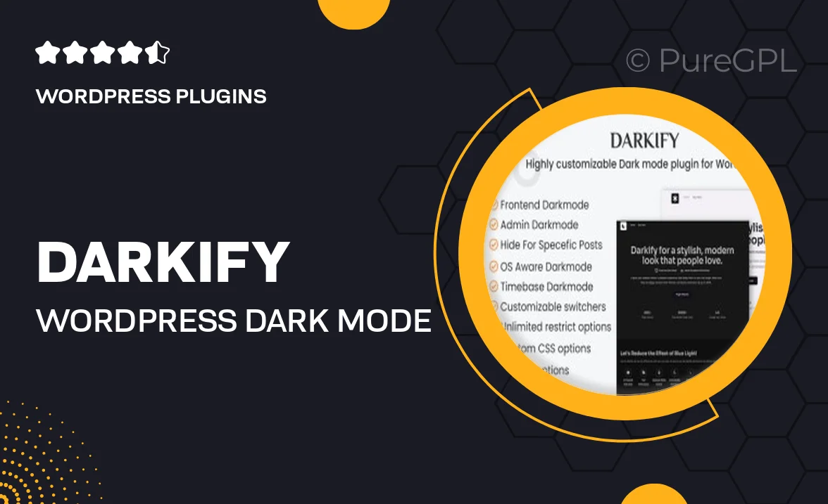 Darkify – WordPress Dark Mode Plugin