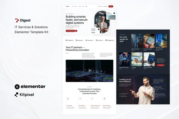 digest it services solutions elementor template kit 1