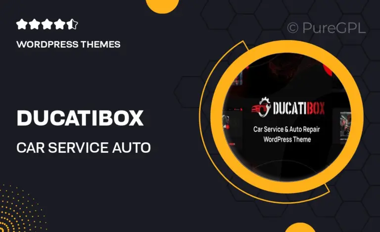 ducatibox car service auto repair wordpress theme