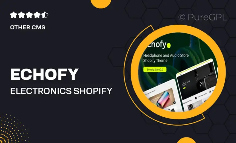 echofy electronics shopify theme