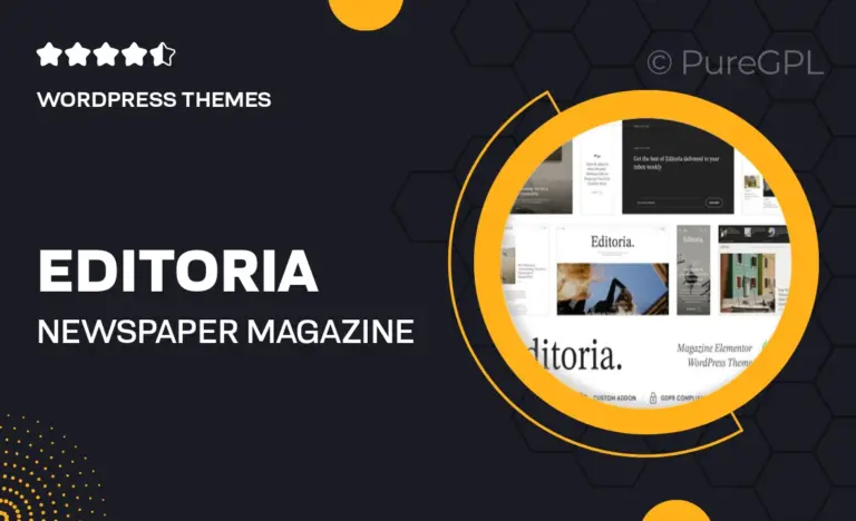 editoria newspaper magazine wordpress theme