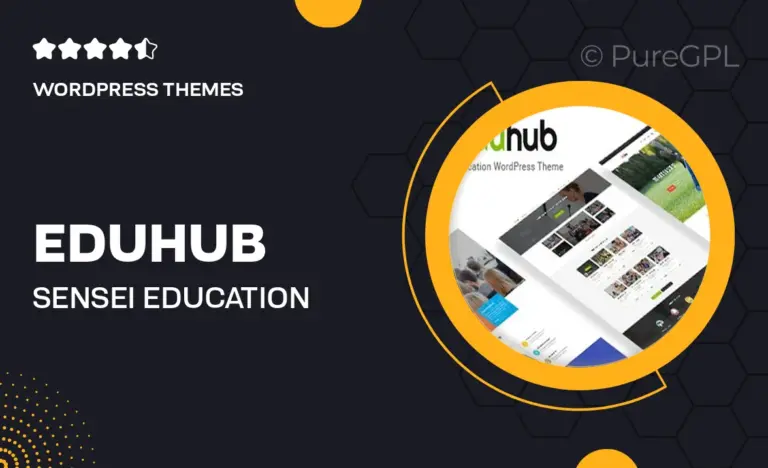 eduhub sensei education wordpress theme