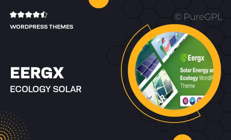 eergx ecology solar energy wordpress theme